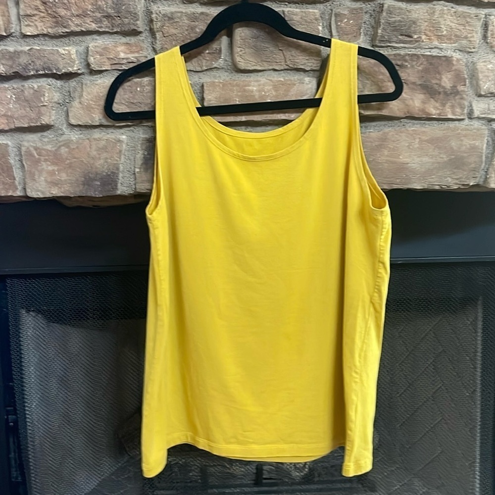 Essentials yellow tank top. Size 1X.